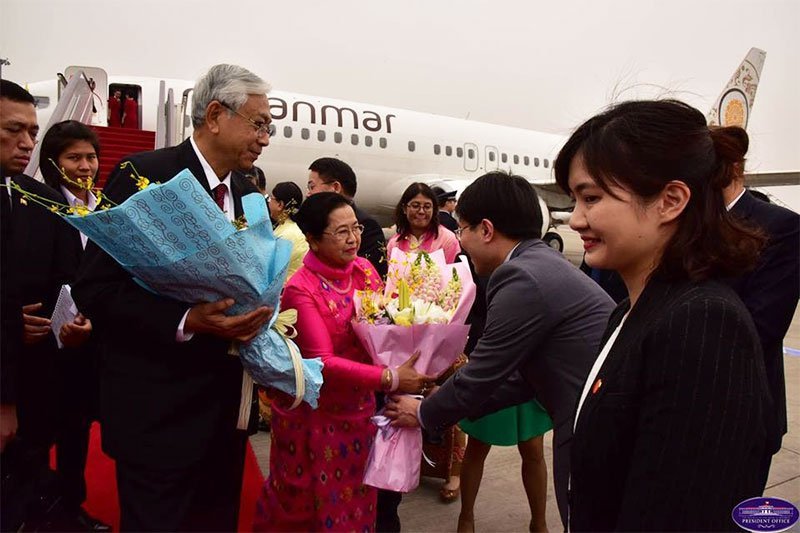 president-U-Htin-Kyaw-visits-Beijing